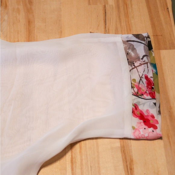 Women's Half Sleeve Blouse Dolman Chiffon Tops Oversized - Picture 8 of 9